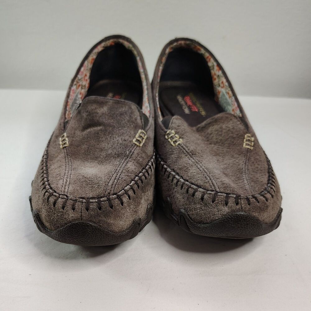SKECHERS Relaxed Fit Memory Foam 8.5 Women's Slip-On Moccasins Shoes - Picture 4 of 8